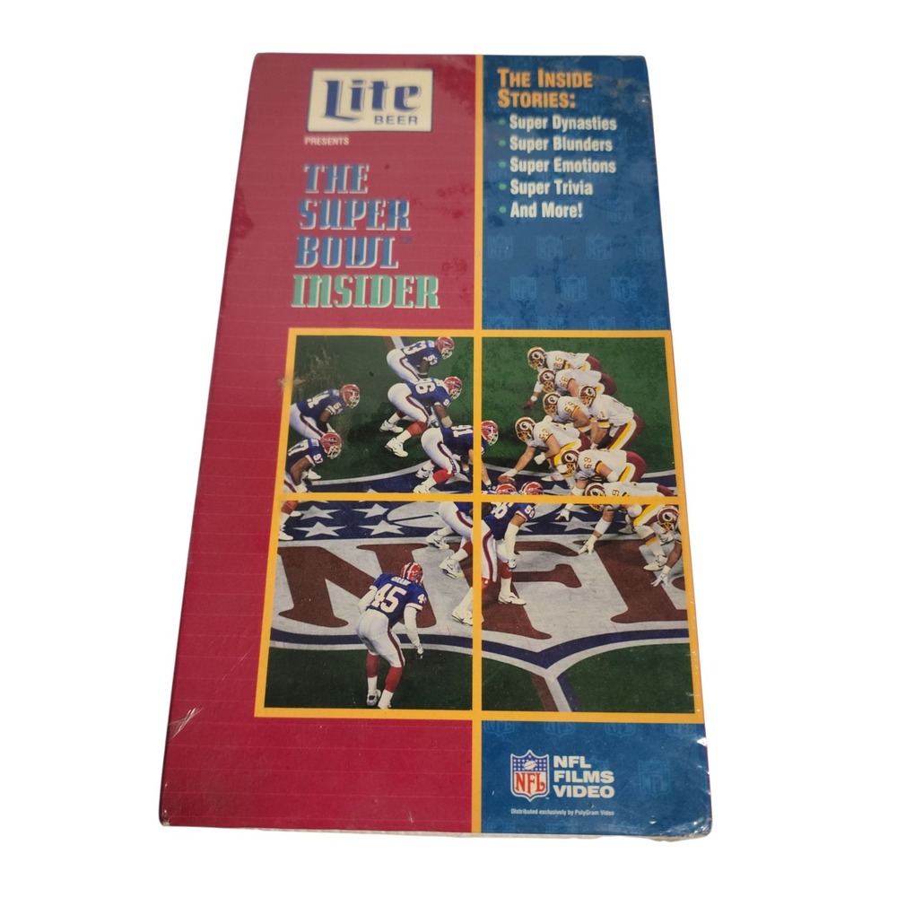 Miller Lite The Super Bowl Insider VHS NFL Films Video New Sealed